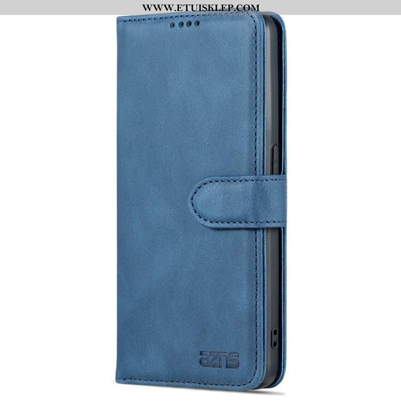 Etui Folio do Oppo Reno 8 Pro Skórzany Efekt Vintage Azns